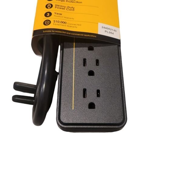 Plugload 7 Outlet Energy Saving Advanced PowerStrip surge protection Black New - Picture 2 of 5